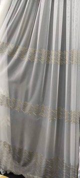 Тюль у сучасному дизайні шиття на бамбуці абстракція зображення